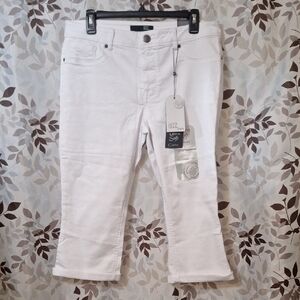 1882 Denim White Capri Pants 14